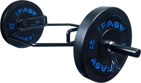 Hex Bar Weights Set Trap Bar Olympic Bumper 45lb Weight Plates Set for Deadlift Weightlifting Bodybuilding - 2 Inch Hexagon Trap Bar with Weights